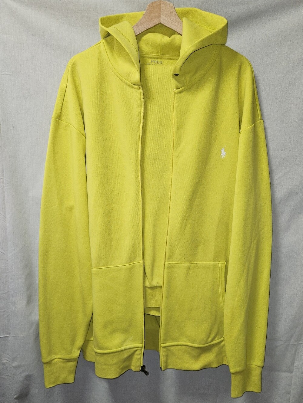 Polo by Ralph Lauren Bright Yellow Full-Zip Hooded Jacket And Pants Set sz XLT